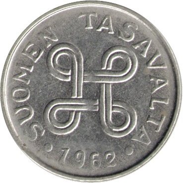 Финляндия 1 марка 1962 год