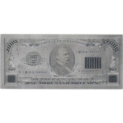 Сувенирная банкнота США 1000 долларов - UNC