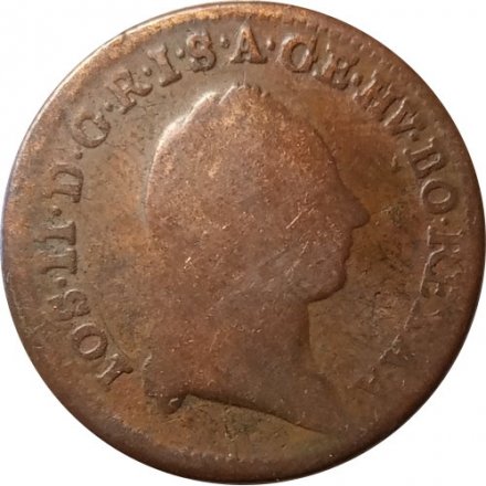 Австрия 1/2 крейцера 1781 год (B)