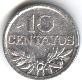 Португалия 10 сентаво 1975 год