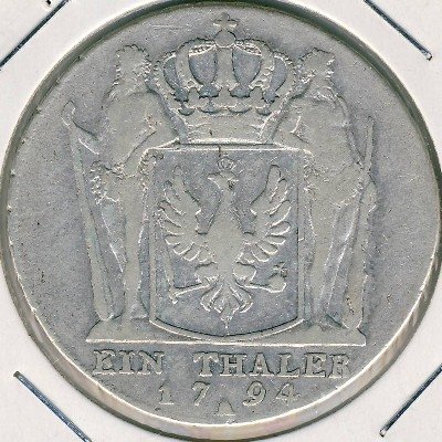 Пруссия 1 талер 1794 год