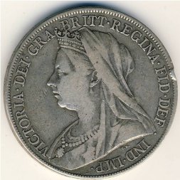 Великобритания 1 крона 1900 год