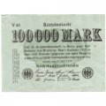Германия (Веймарская Республика) 100000 марок 1923 год - VF