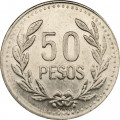 Колумбия 50 песо 2011 год