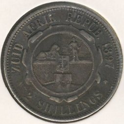 ЮАР 2 шиллинга 1897 год
