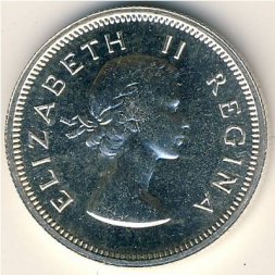 ЮАР 6 пенсов 1954 год