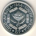 ЮАР 6 пенсов 1954 год