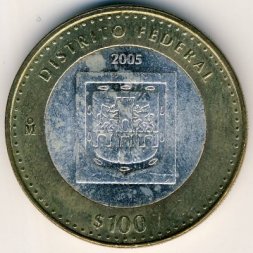 Мексика 100 песо 2005 год