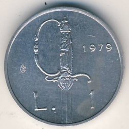 Сан-Марино 1 лира 1979 год - Рапира