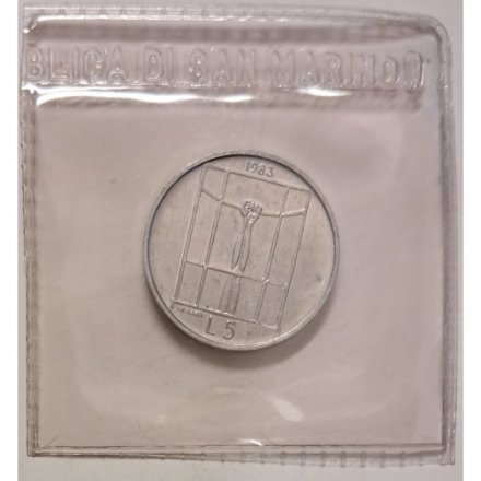 Сан-Марино 5 лир 1983 год - Ядерная угроза