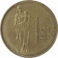 Словакия 1 крона 2002 год - Мадонна с младенцем