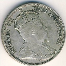 Гонконг 20 центов 1902 год