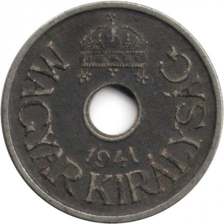 Венгрия 20 филлеров 1941 год