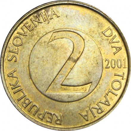 Словения 2 толара 2001 год - Ласточка амбарная
