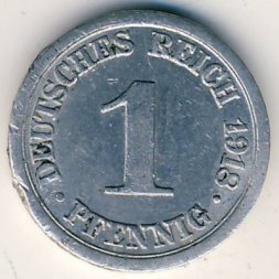 Германия 1 пфенниг 1918 год