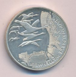 Германия 10 евро 2004 год - Национальный парк Гамбургские ватты