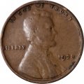 США 1 цент 1928 год - Линкольн (без отметки МД)