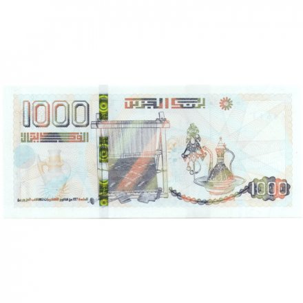 Алжир 1000 динаров 2018 год UNC
