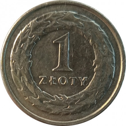 Польша 1 злотый 2013 год