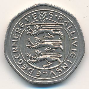 Гернси 20 пенсов 1982 год
