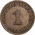Германия 1 пфенниг 1909 год (A)
