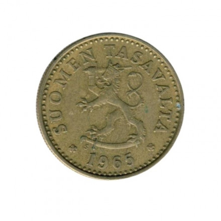 Финляндия 10 пенни 1965 год