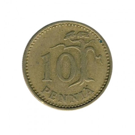 Финляндия 10 пенни 1965 год