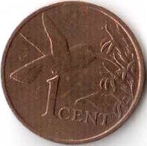 Тринидад и Тобаго 1 цент 1994 год - Колибри