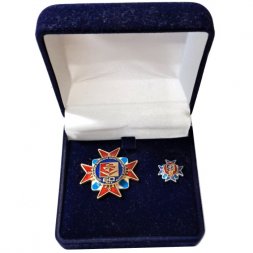 Набор из знака и фрачника "60 лет Центральное морское конструкторское бюро "Алмаз" (в футляре)