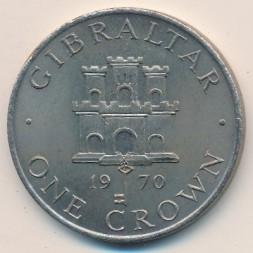 Гибралтар 1 крона 1970 год