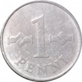 Финляндия 1 пенни 1971 год - Крест святого Иоанна