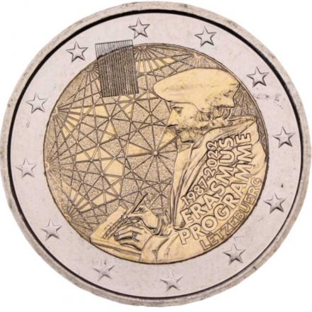 Люксембург 2 евро 2022 год - 35 лет программе Эразмус