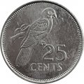 Сейшелы 25 центов 1992 год