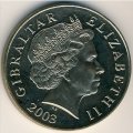 Гибралтар 5 фунтов 2003 год