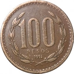 Чили 100 песо 1994 год