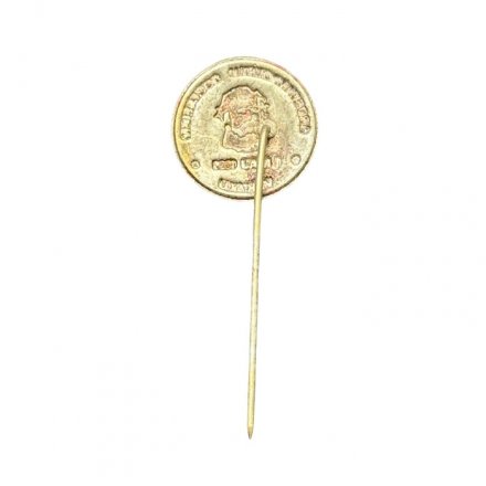 Значок-иголка Швеция. Arbetarpolitik Socialism. 1 maj 1983. VPK/KU. Карл Маркс