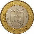 Финляндия 5 евро 2011 год - Аланды