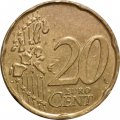 Бельгия 20 евроцентов 2003 год