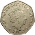 Великобритания 50 пенсов 2017 год - 150 лет со дня рождения Беатрис Поттер, Котенок Том