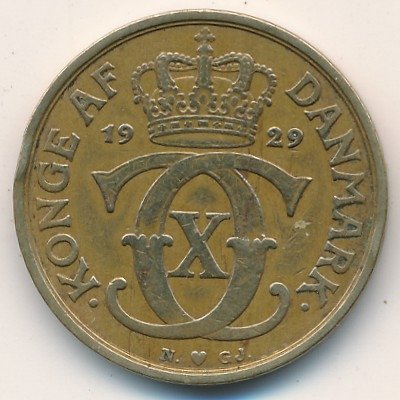 Дания 1 крона 1929 год