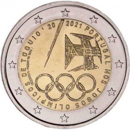 Португалия 2 евро 2021 год - Летние Олимпийские игры в Токио