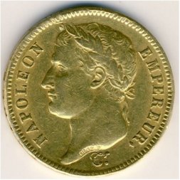 Франция 40 франков 1812 год