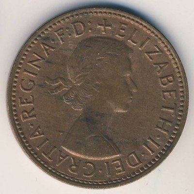 Австралия 1/2 пенни 1962 год