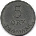 Дания 5 эре 1953 год