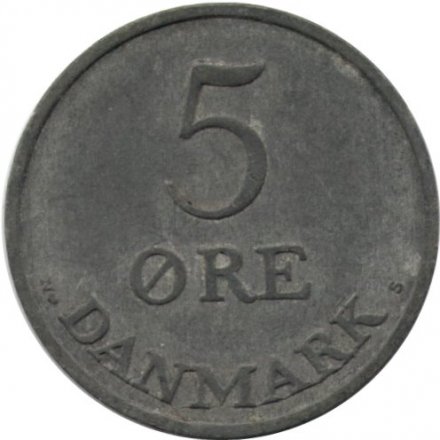 Дания 5 эре 1953 год