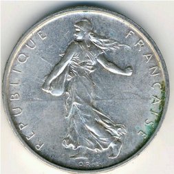 Франция 5 франков 1962 год