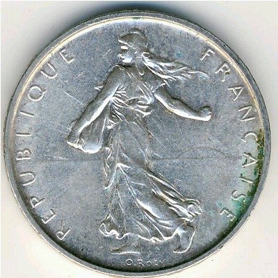 Франция 5 франков 1962 год