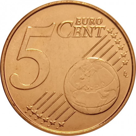 Бельгия 5 евроцентов 2014 год UNC