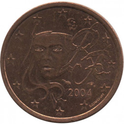 Франция 5 евроцентов 2004 год - Марианна