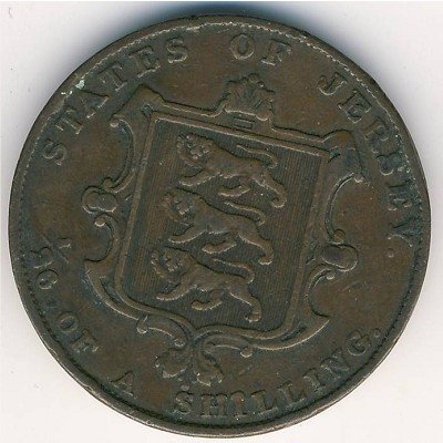 Джерси 1/26 шиллинга 1861 год